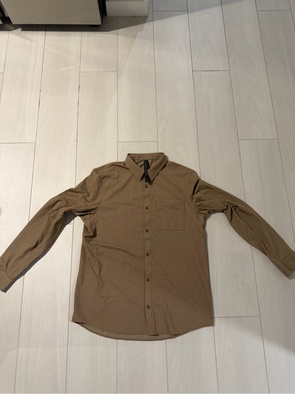 Lululemon Commission Long Sleeve Shirt in Tan